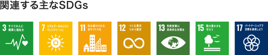 関連する主なSDGs